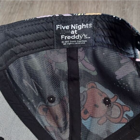 Five Nights at Freddy's Baseball Cap Satin Snapback Hat - Picture 3 of 8